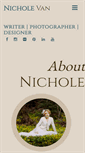 Mobile Screenshot of nicholevan.com